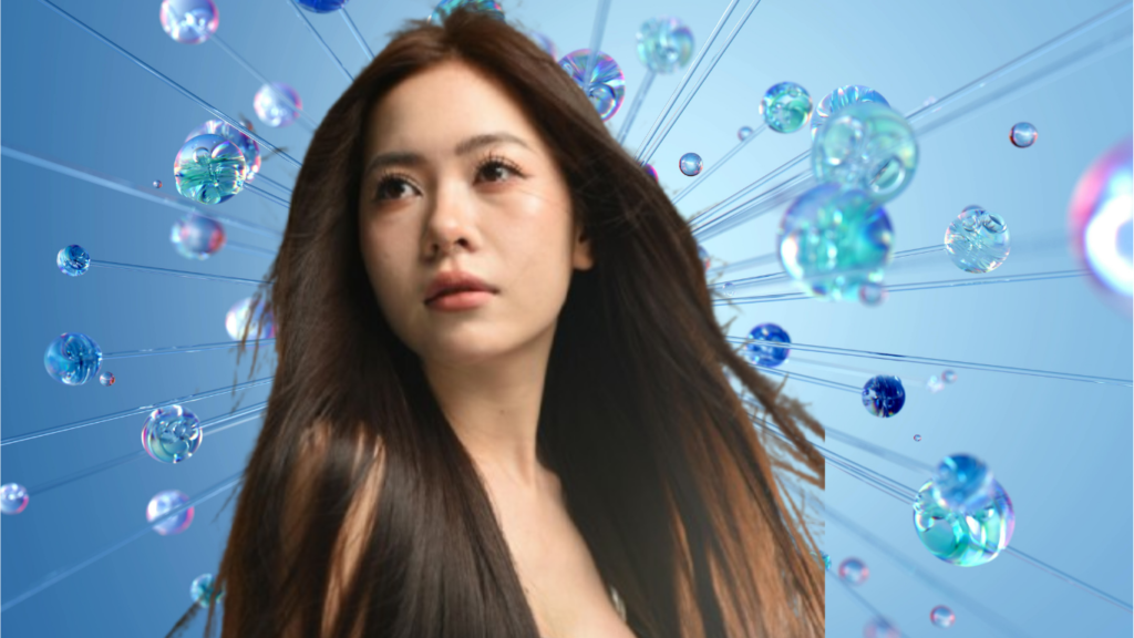 A woman following monsoon hair care tips during the rainy season